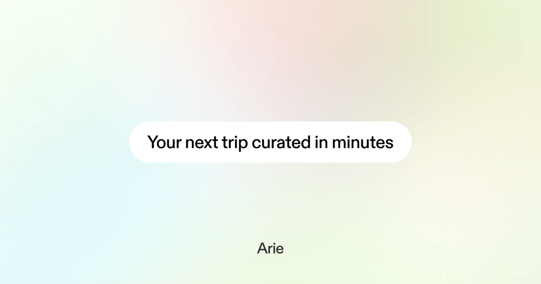 Arie website homepage built with Framer