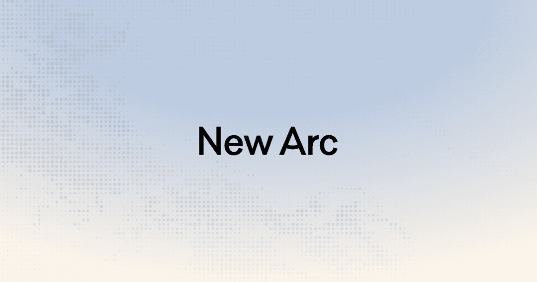 New Arc website homepage built with Framer