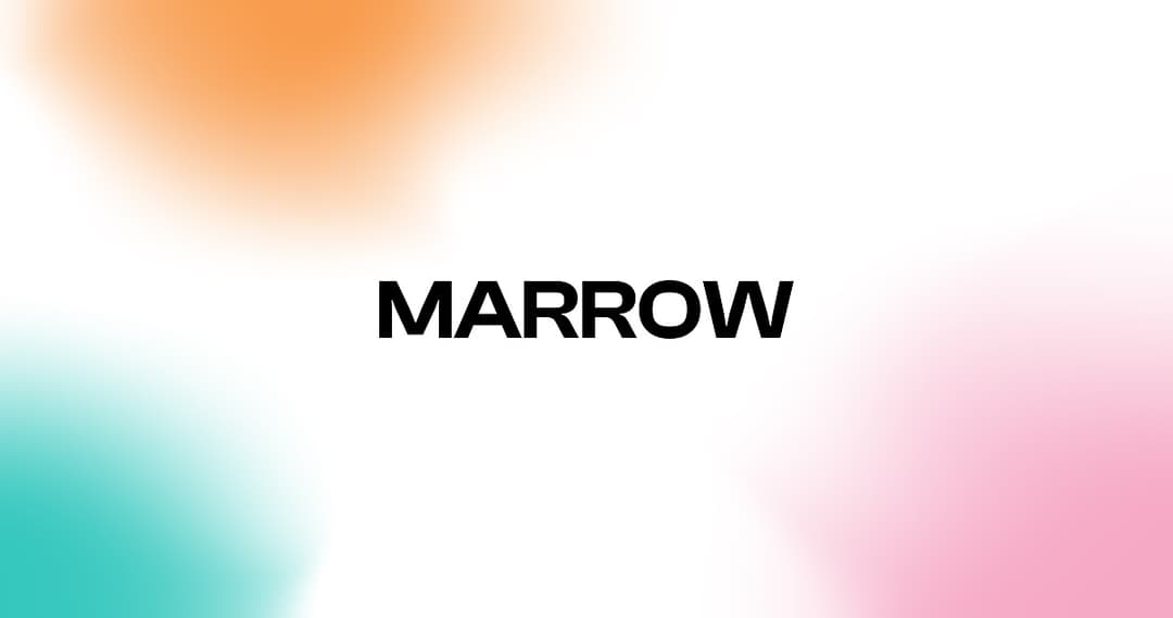 Marrow website homepage built with Framer