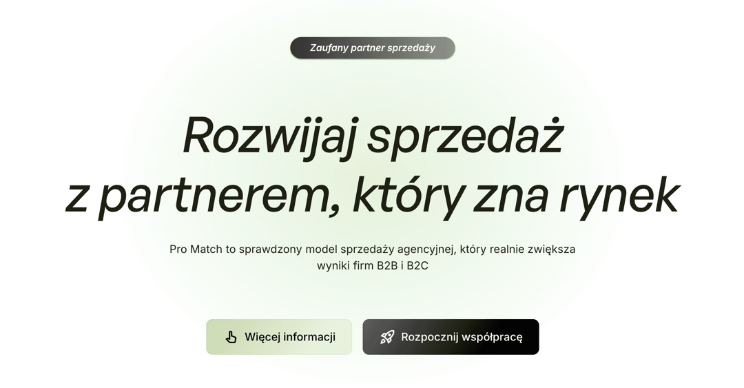 Pro Match website homepage built with Framer