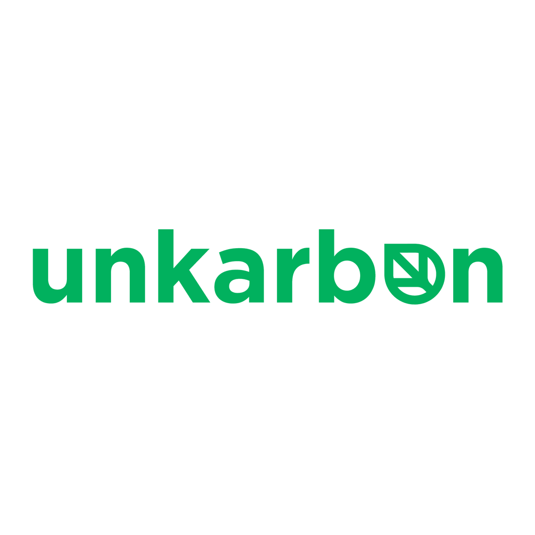 Unkarbon website homepage built with Framer