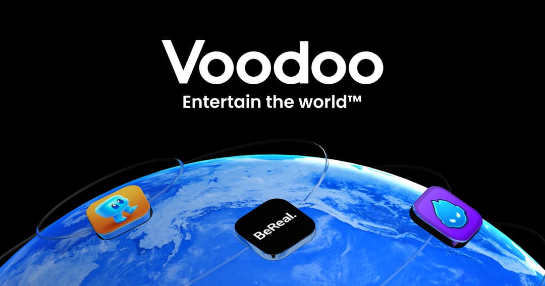 voodoo website homepage built with Framer