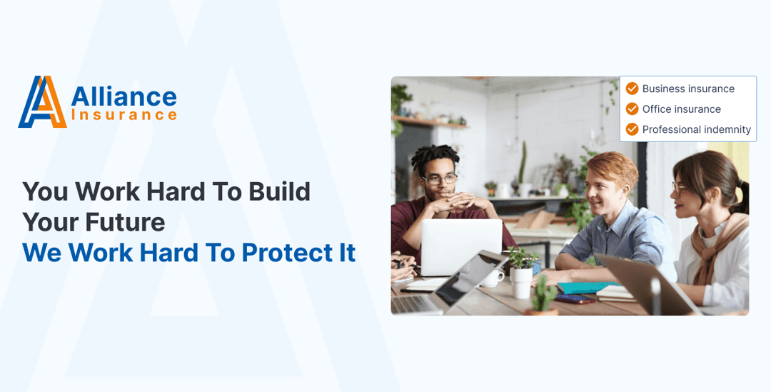 Alliance Insurance website homepage built with Framer