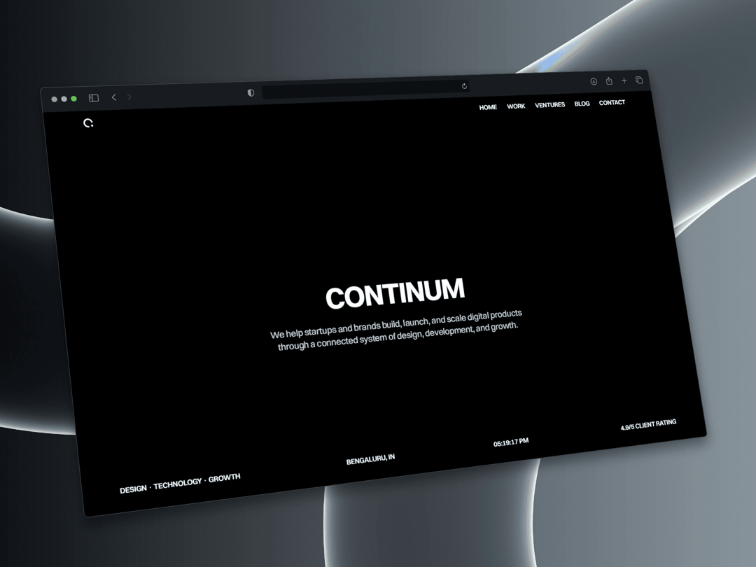 Undergrads  website homepage built with Framer