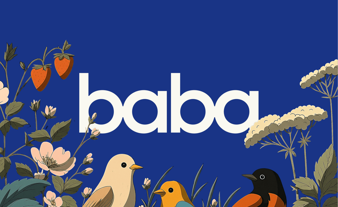 Baba website homepage built with Framer