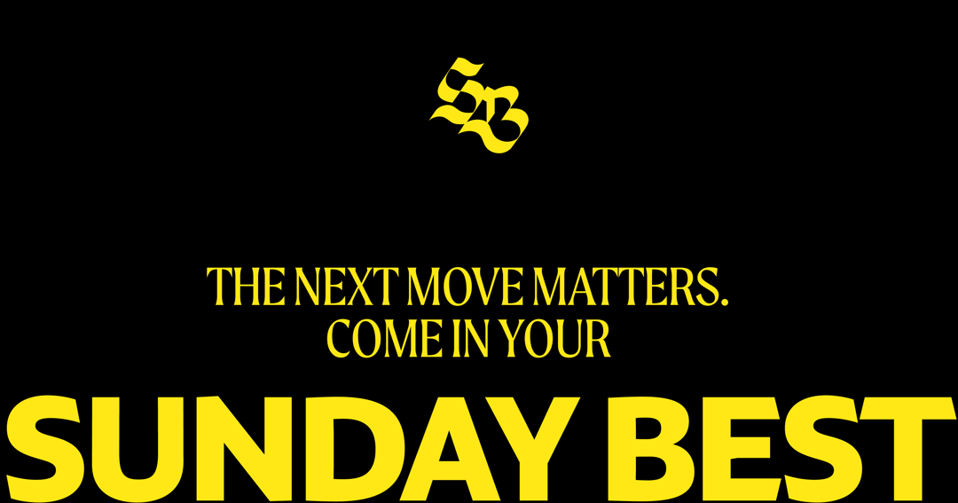 Sunday Best website homepage built with Framer