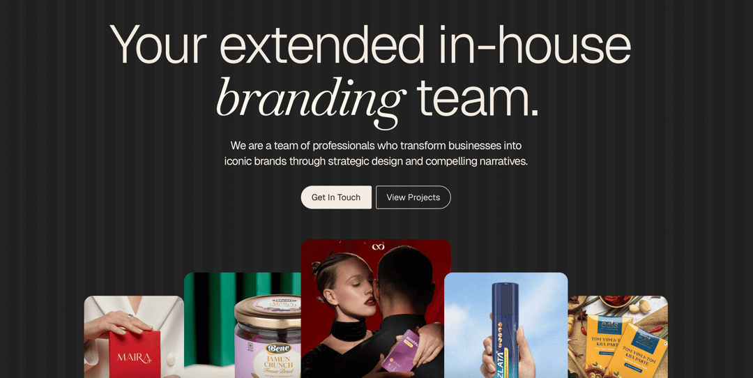 D RefleQtion website homepage built with Framer