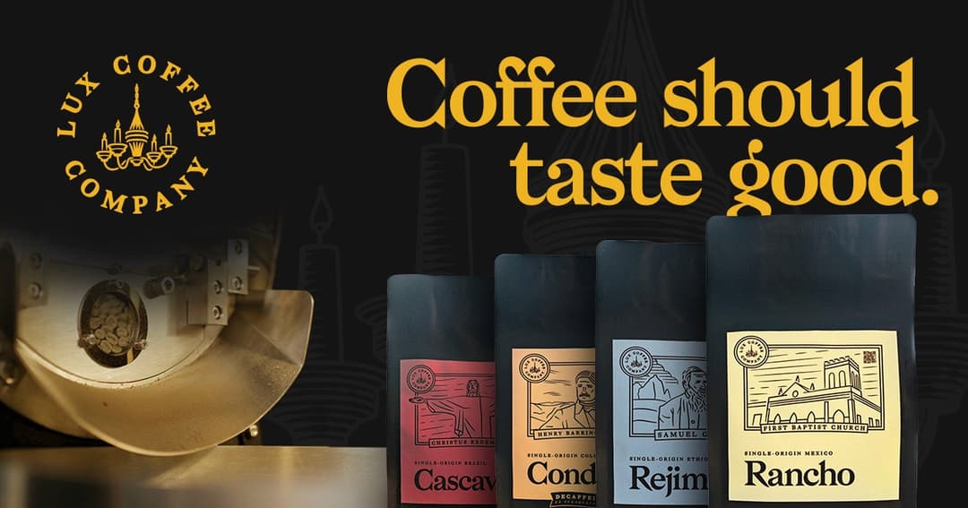Lux Coffee Co. website homepage built with Framer