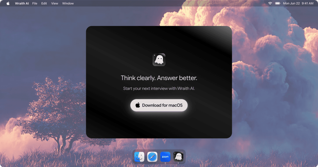 Wraith AI website homepage built with Framer
