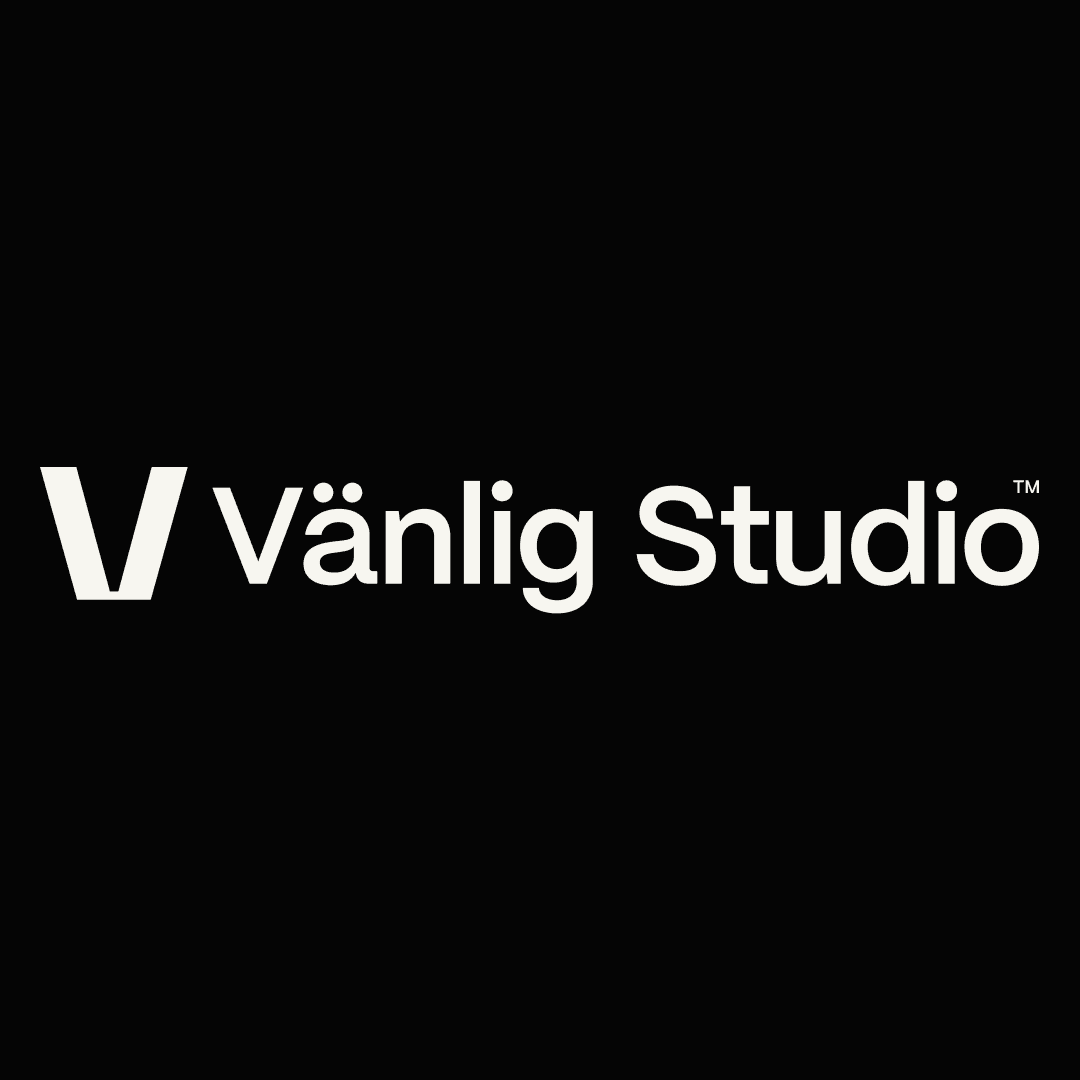 Vanlig Studio website homepage built with Framer