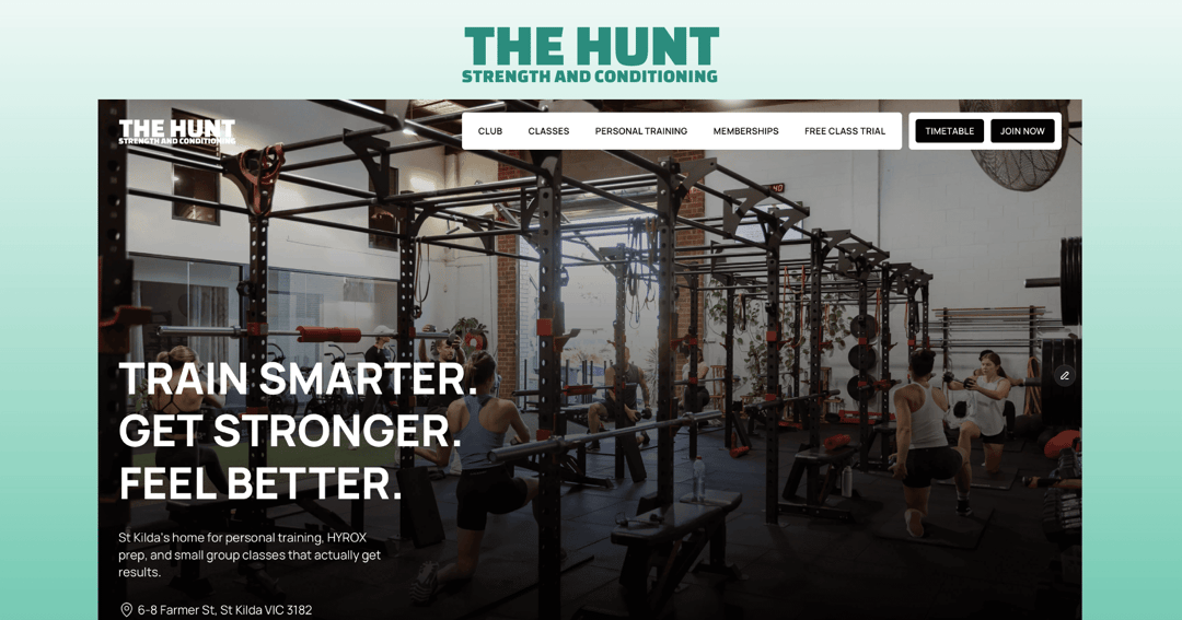 Gym Website & Local SEO Growth website homepage built with Framer