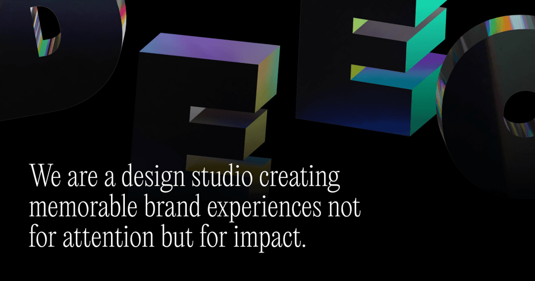 Deeo Studio website homepage built with Framer