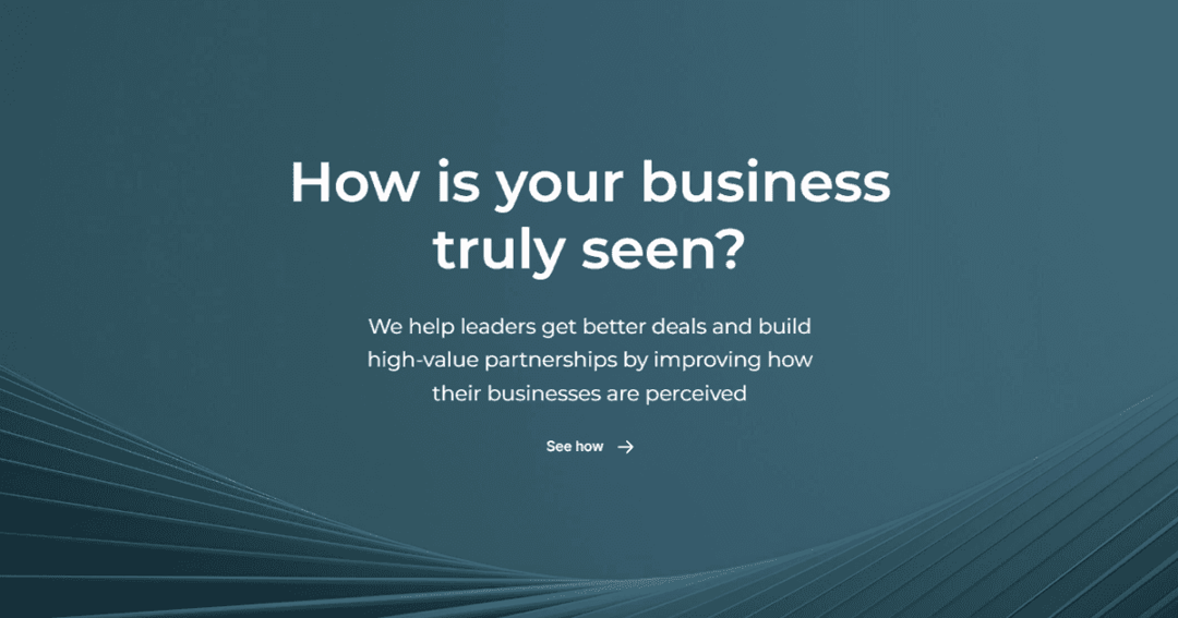 Strategic Advisory Website Design website homepage built with Framer
