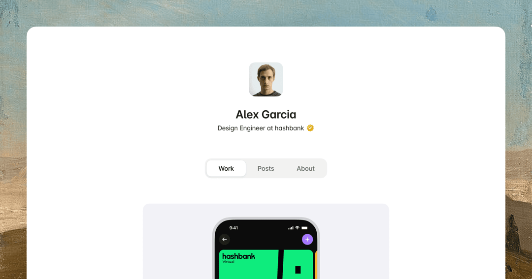 Iraklis Porfolio website homepage built with Framer