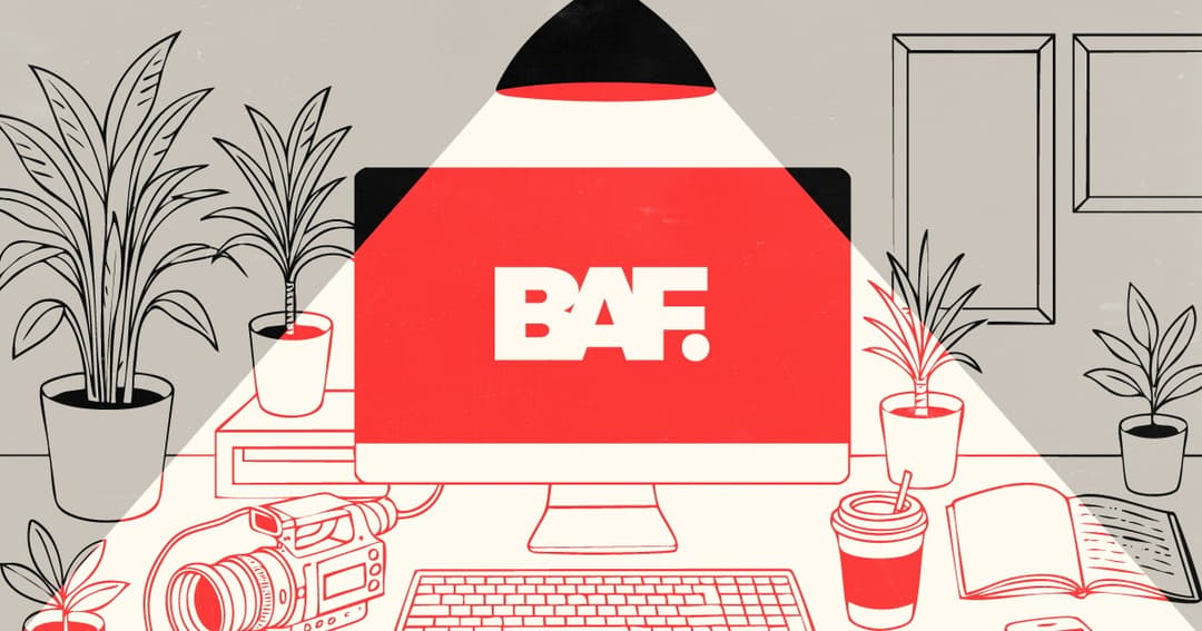 Bake a Film website homepage built with Framer