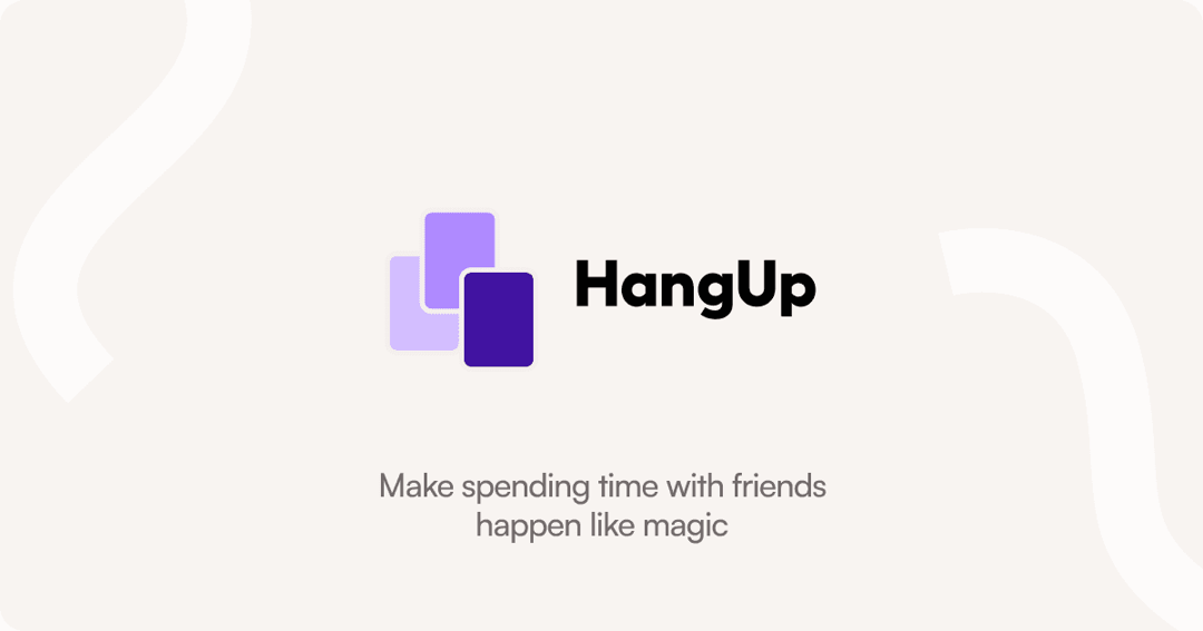 HangUp Landing Page website homepage built with Framer