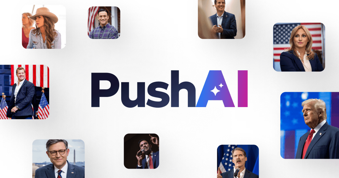 Push AI website homepage built with Framer