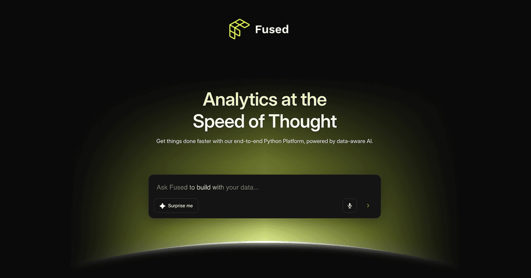 Fused Landing Page website homepage built with Framer