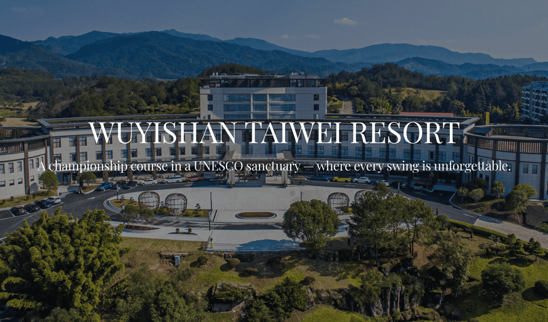 Wuyishan website homepage built with Framer