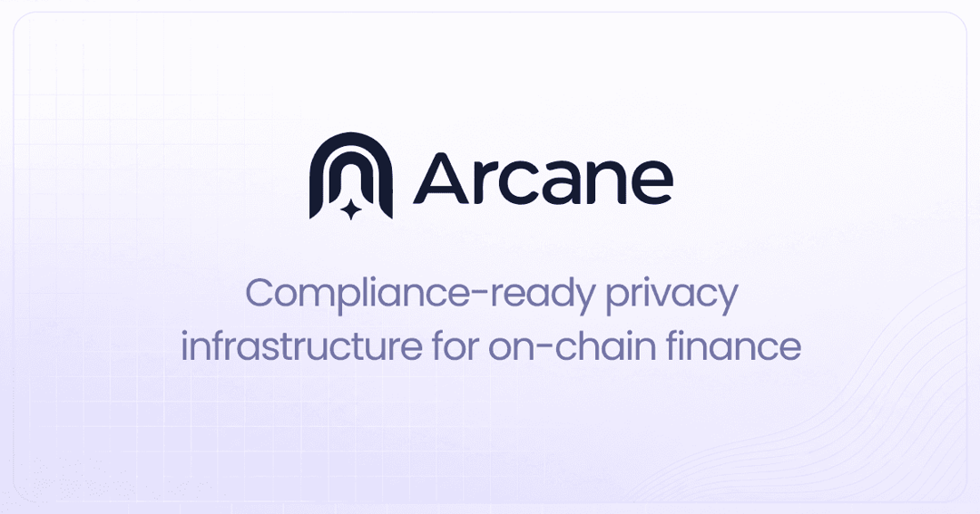 Arcane Finance website homepage built with Framer