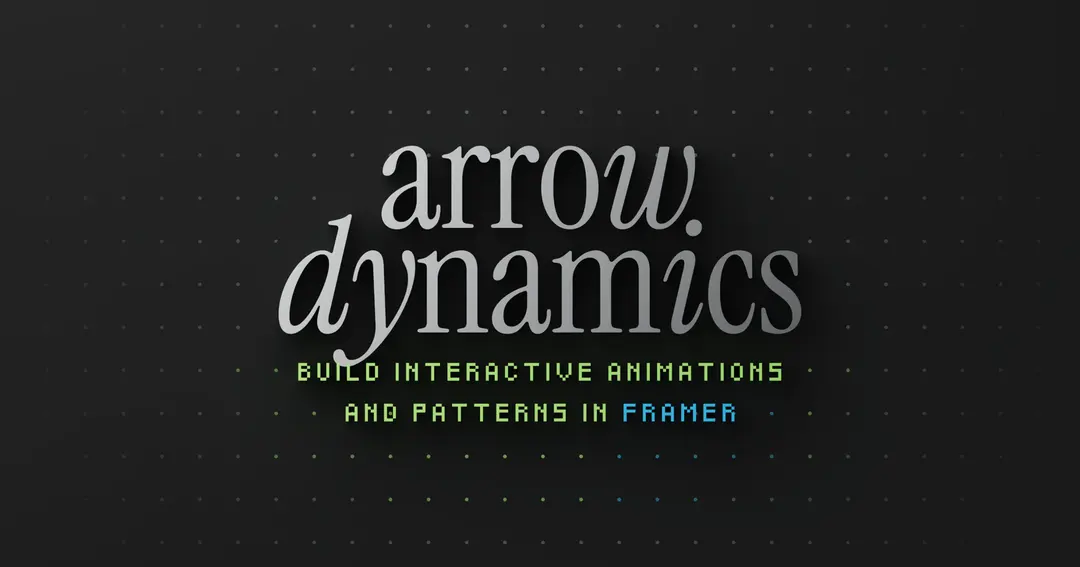 Arrow Dynamics website homepage built with Framer