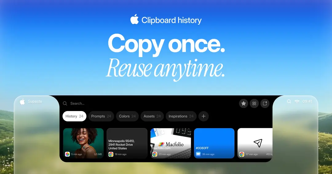 Supaste website homepage built with Framer