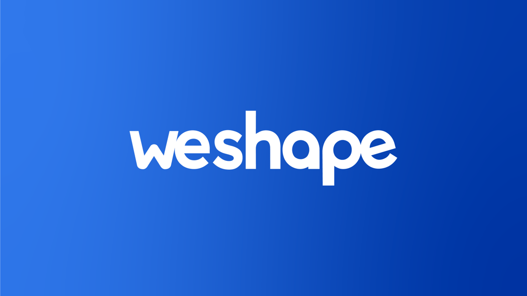 weshape website homepage built with Framer