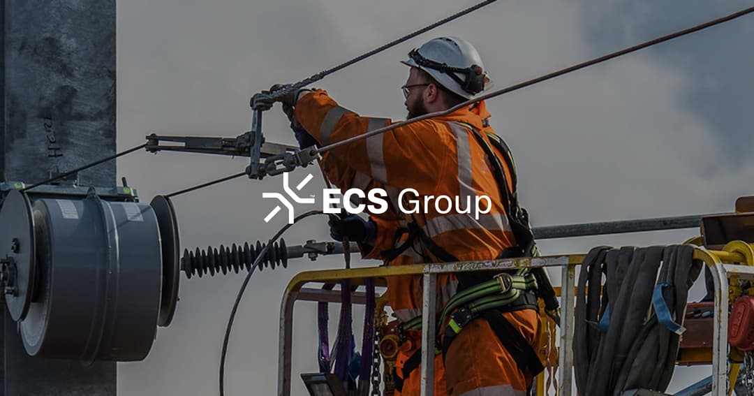 ECS Group website homepage built with Framer