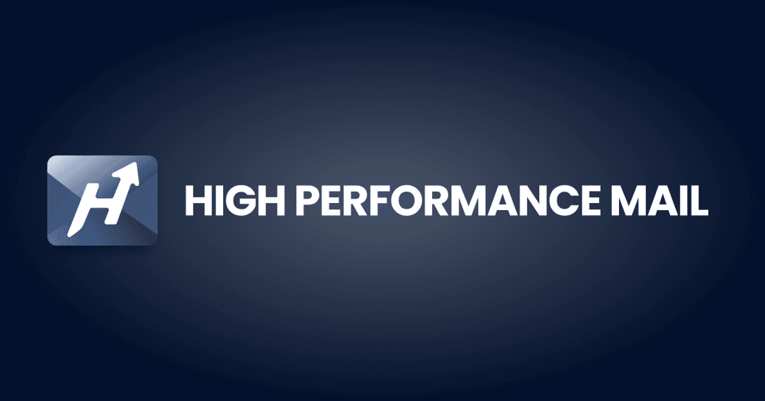 High-Performance-Mail website homepage built with Framer