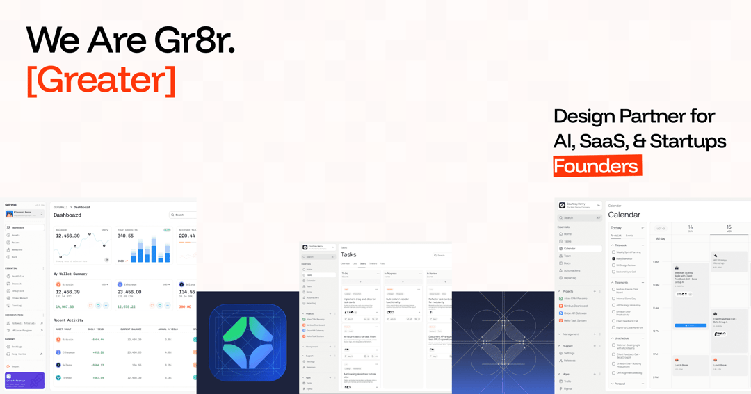 Gr8r website homepage built with Framer