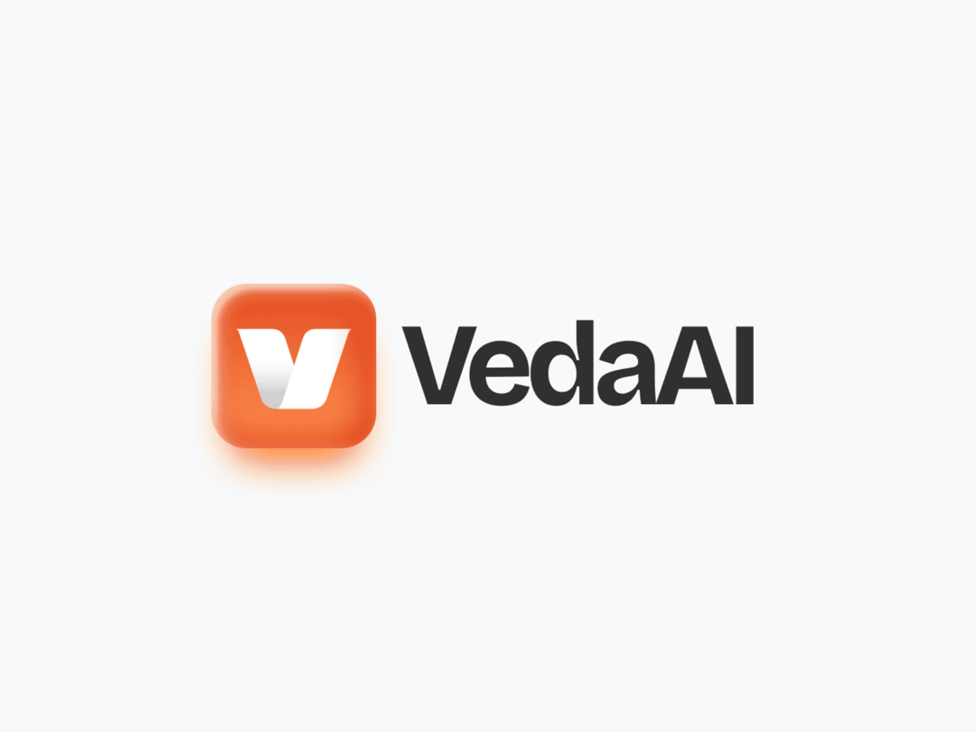 VedaAI website homepage built with Framer