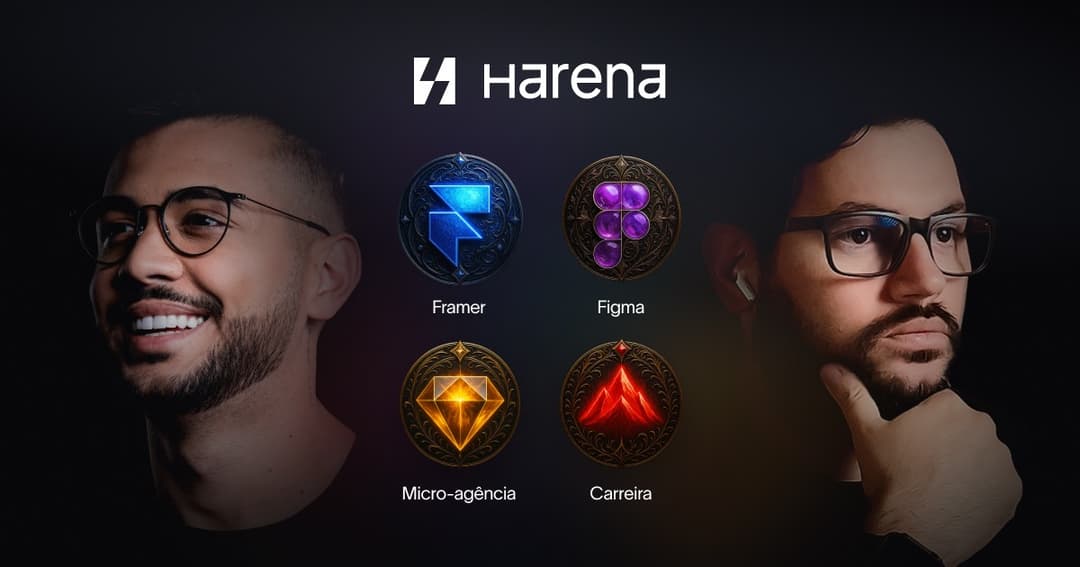 Harena website homepage built with Framer