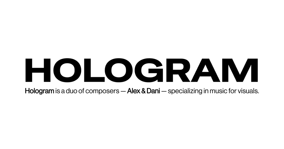 Hologram website homepage built with Framer