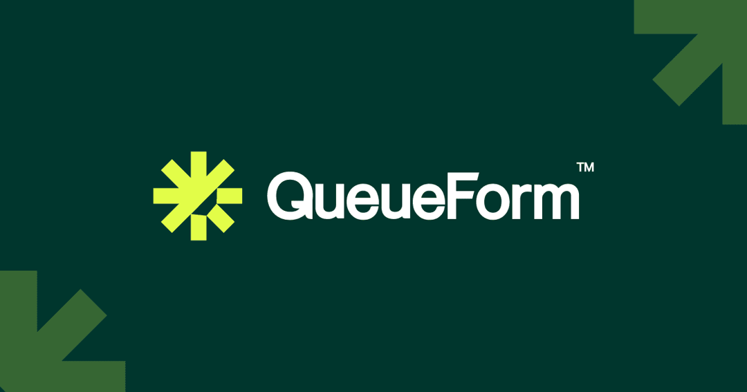 QueueForm website homepage built with Framer