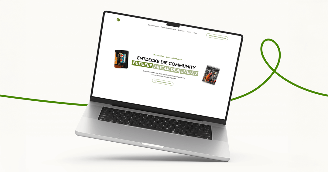 green market website homepage built with Framer