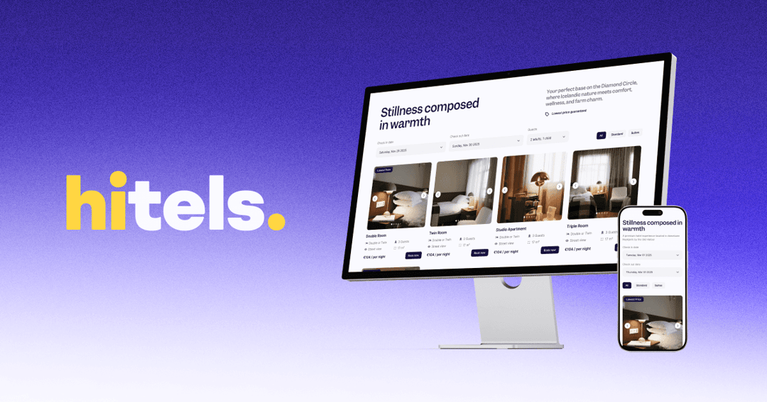 Hitels website homepage built with Framer