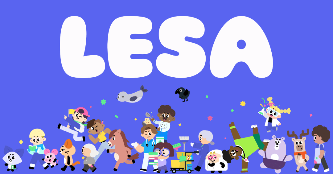 lesa.is/en website homepage built with Framer