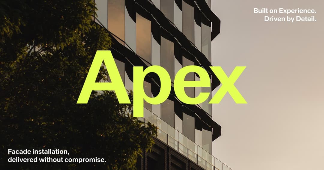 Apex Install website homepage built with Framer