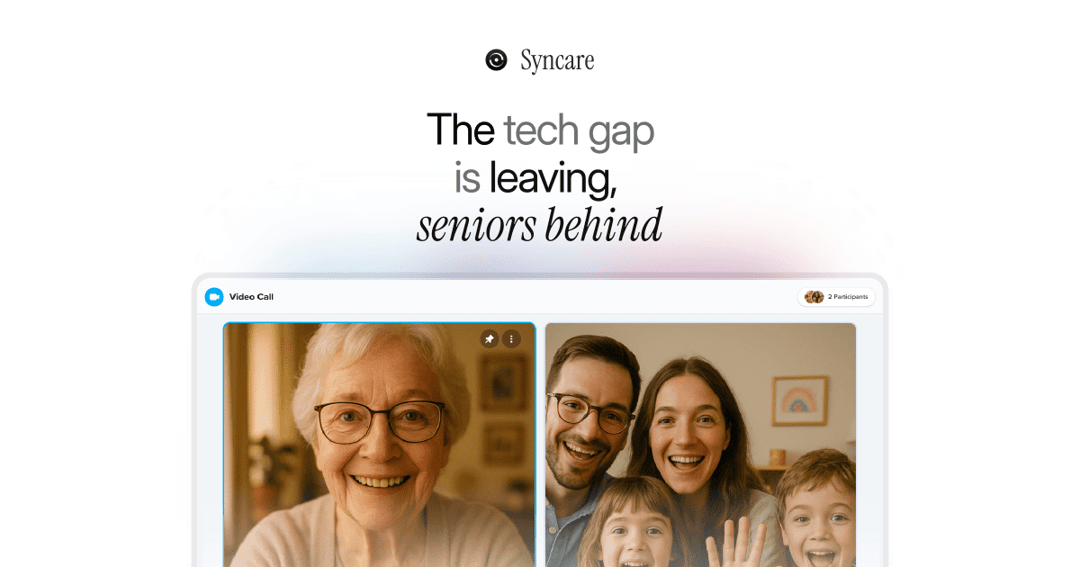 Syncare website homepage built with Framer