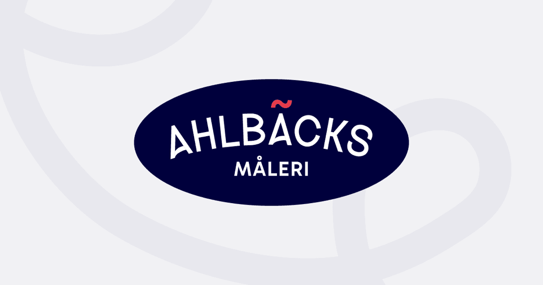 Ahlbäcks Måleri website homepage built with Framer