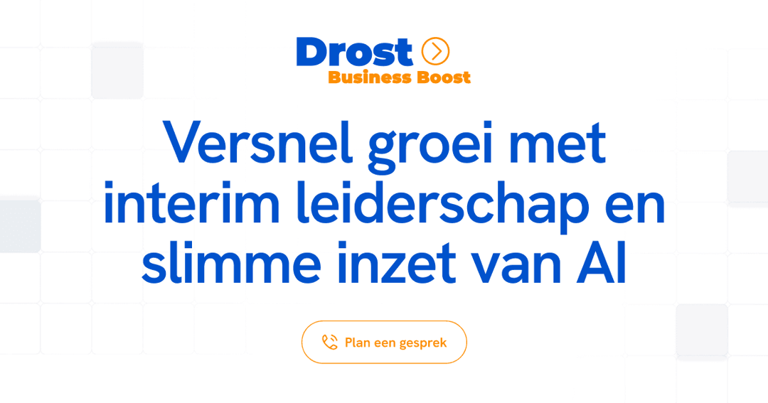 Drost Business Boost website homepage built with Framer