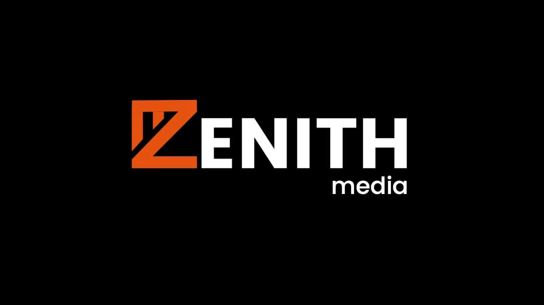 Zenith Media website homepage built with Framer