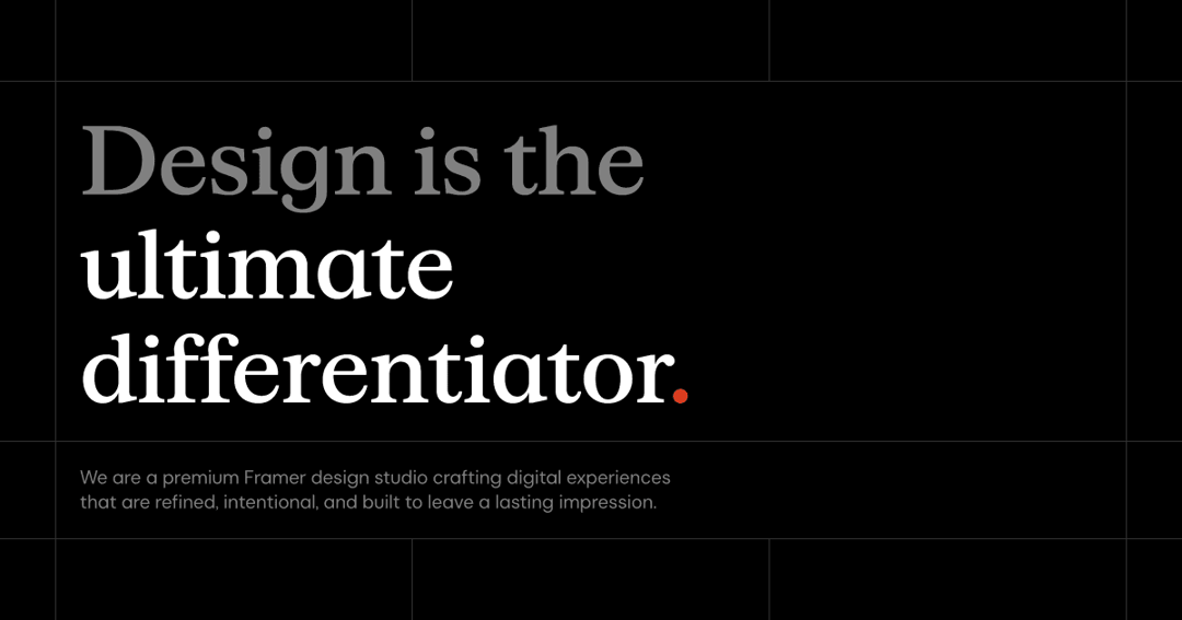 Interfaces Supply website homepage built with Framer