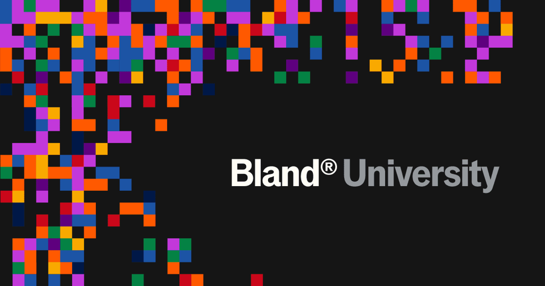 Bland® University website homepage built with Framer
