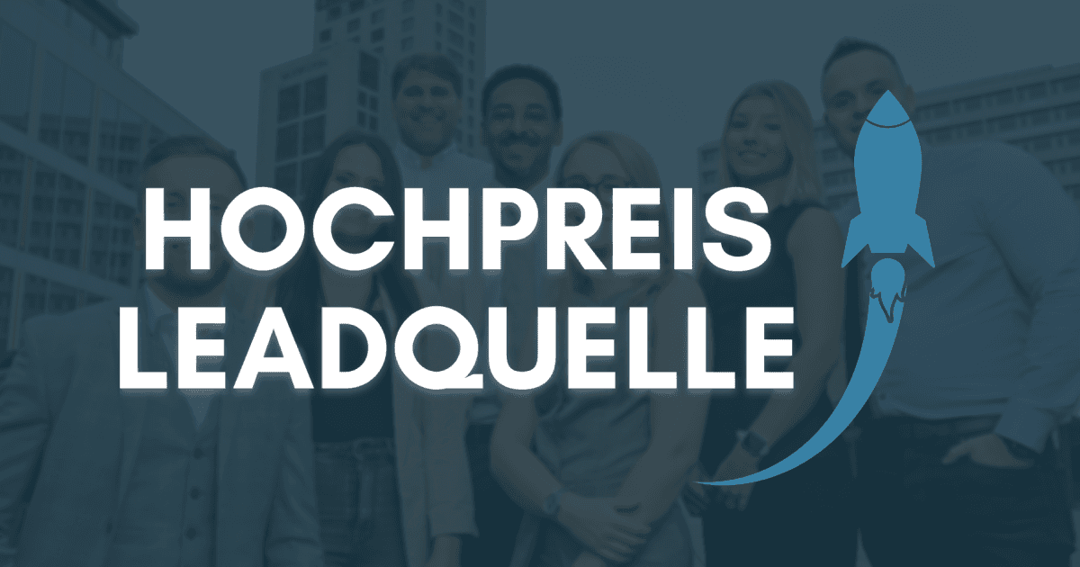 Hochpreis Leadquelle website homepage built with Framer