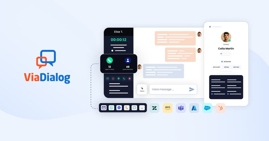 viadialog website homepage built with Framer
