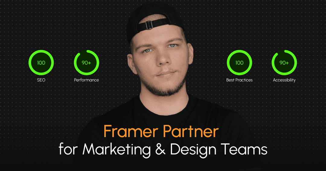Vlad Sydor website homepage built with Framer