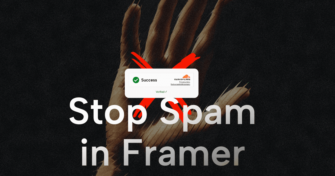 Framercaptcha website homepage built with Framer
