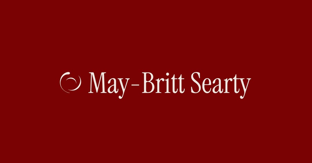 May-Britt Searty website homepage built with Framer