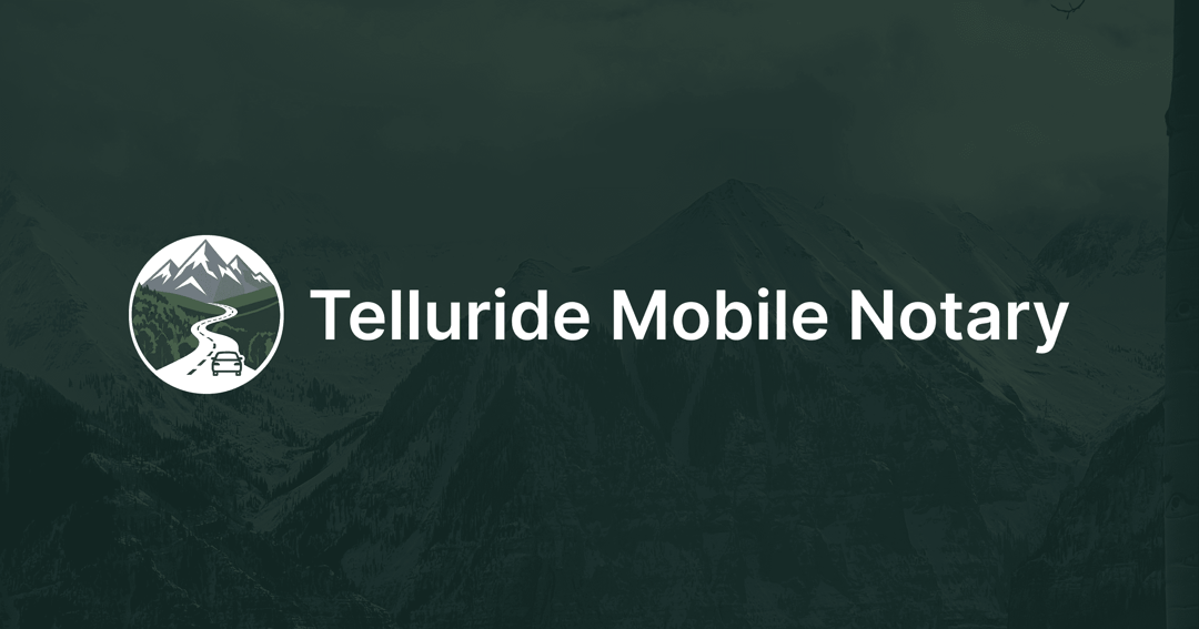 Telluride Mobile Notary website homepage built with Framer
